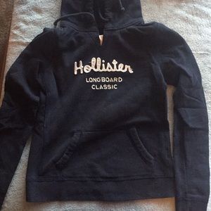 Navy Blue Hollister Hoodie